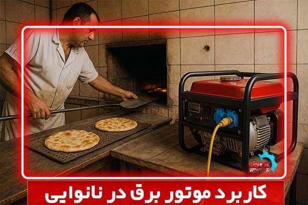 کاربرد موتور برق در نانوایی