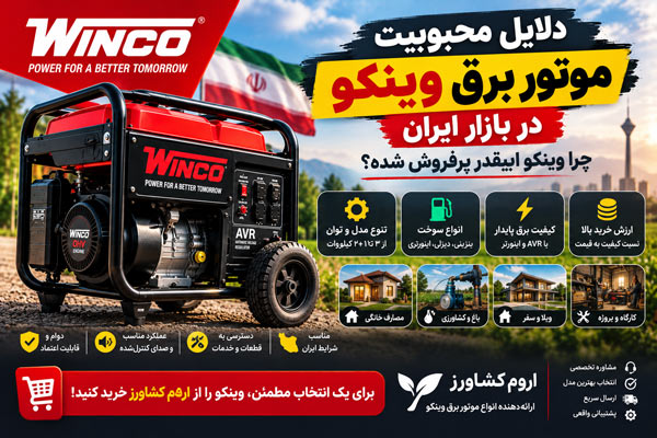دلایل محبوبیت موتور برق وینکو در بازار ایران
