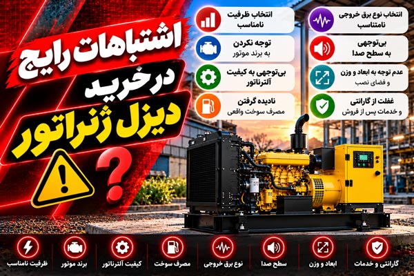 اشتباهات رایج در خرید دیزل ژنراتور