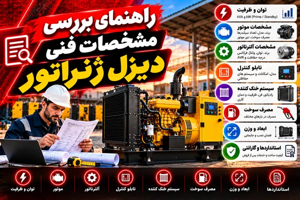راهنمای بررسی مشخصات فنی دیزل ژنراتور